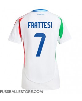 Günstige Italien Davide Frattesi #7 Auswärtstrikot Damen EM 2024 Kurzarm